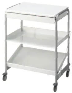 ライオン事務器 オフィスワークワゴン 2段式 OW-A2 1台 ◆大型キャスター付き ◆W696×D480×H850mm ◆22.5kg ◆お客様組立式 天板は作業台として使用可能 オフィスツール収納 デ