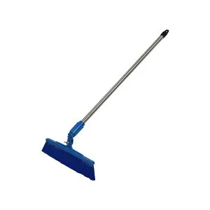 【1点】バーキュートプラス 衛生管理用ほうき クネットタイプ 短柄ソフトタイプ(5本セット) 青 バーテック 00335701