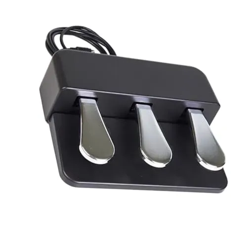 デジタルピアノ用6ピントリプルサスティンペダル - Casio PXS1000 PXS1100 PXS3000 PXS3100 CDPS150 CDPS160と互換性あり(PXS3100/CDPS150/CDPS160)