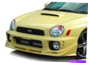 海外製 エアロパーツ 2002年から2003年のスバルWRX 4DR 890698のWタイプのフロントリップ W-TYPE FRONT LIP FOR 2002-2003 Subaru WRX 4dr 890698【並行輸入品】