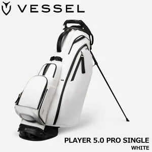 ベゼル プレイヤー5.0 プロ スタンド キャディバッグ シングルストラップ ホワイト 9.5型 約3.8Kg PLAYER 5.0 PRO STAND WHITE SINGLE VESSEL