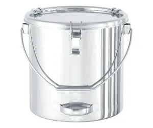 日東金属工業 吊り下げ式下部取っ手付ステンレス密閉容器 (クリップ式) 10L 1個 CTBD-24