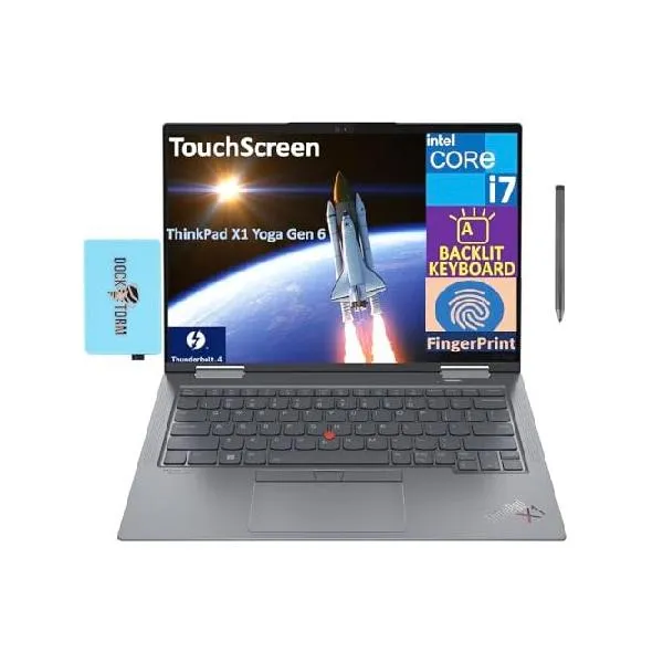 Lenovo ThinkPad X1 Yoga Gen 6 14" FHD+ IPS, Touchscreen, 500 Nits, 2-in-1 Laptop (Intel i7-1165G7, 16GB RAM, 512GB SSD, Backlit KYB, Fingerpr_並行輸入