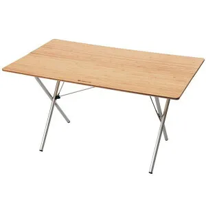 スノーピーク ワンアクションテーブル ロング竹 (LV-015TR) ／ ウッドテーブル ファミリーキャンプ ハイスタイル 折りたたみ 自宅でも リビング ダイニング