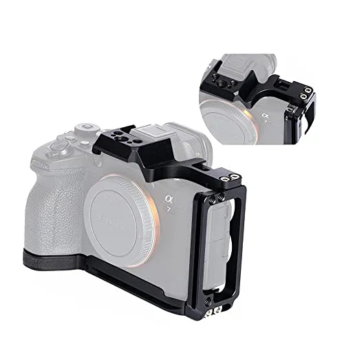 GABALE Sony A7R5 A7M4 A7S3 専用 L型 プレートケージ Sony Alpha 7R V ILCE-7M4 A7SIII クイックリリース L プレート水平と垂直撮影メモリカード収納 アルミニウム合金 ハンドグリップ