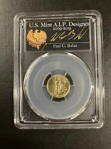 2021 PCGS MS70 /POP 20/ゴールド イーグル T-1 FDOI ポール C. バラン
