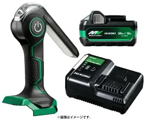HiKOKI コードレスワークライト UB18DJL(NN)+バッテリBSL36A18X+充電器UC18YDL2 14.4V/18V対応 日立 ハイコーキ オリジナルセット品