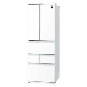 シャープ SHARP プラズマクラスター冷蔵庫 6ドア 457L SJシリーズ (幅65cm/観音開き) ピュアホワイト系 SJ-GK46K W