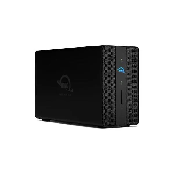 12.0TB OWC Gemini Thunderbolt (USB-C) ドックとデュアルドライブHDD RAID外部ストレージソリューション、Thunderboltポート(USB-C)2つ付き外付けドラ_並行輸入