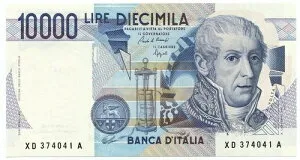 10000 リラ B. D'ITALIA ALESSANDRO VOLTA SERIE SOSTITUTIVA XD 12/11/1993 FDS-/FDS