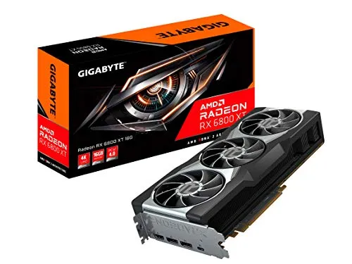 GIGABYTE AMD Radeon RX 6800 XT 16G グラフィックスカード 16GB GDDR6メモリ AMD RDNA 2 HDMI 2.1 USB Type-C WINDFORCE 3X 冷却システム GV-R68XT-16GC-B搭載