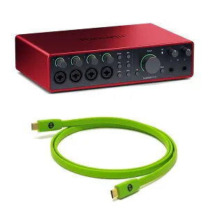 Focusrite Scarlett 18i16 Gen4 + OYAIDE製高品質USBケーブルセット(Type C to C 1.0m)(18in16out・USBオーディオインターフェイス)(フォーカスライト)(オヤイデ)【Cubase LE付属】