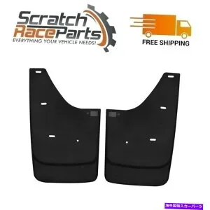 マッドガード ハスキーライナーシボレーエクイノックス＆ポンティアックトレントのためのブラックフロントマッドガード05-09 56391 Husky Liners Black Front MudGuards For Chevy Equinox&Pontiac Torrent 05-09 563