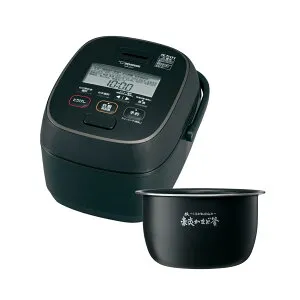 象印マホービン 炊飯器 5.5合 極め炊き 豪熱大火力 圧力IHタイプ 日本製 お手入れ点数2点 ブラック NW-JZ10-BA