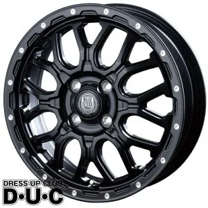 14インチアルミホイール4本セット 軽自動車【法人限定】MUD BAHN XR-800M MBK/PP マットブラック/ピアスポリッシュ 14-4.5 4-100+45 送料無料