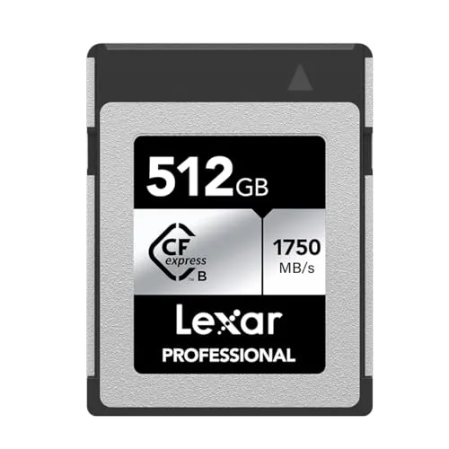 Lexar Professional CFexpress Type-B SILVER 最大読み出し1750MB/s 最大書き込み1300MB/s 国内メーカーサポート可 メーカー保証10年 国内正規品 512GB