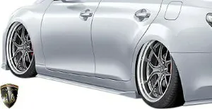 【M's】 トヨタ 130 マークX 後期 GRX130 (2016.11-2019.12) AIMGAIN 純VIP SPORT サイドアンダースポイラー 左右 エイムゲイン FRP エアロ パーツ カスタム 改造 外装 130マークX 130系 MARK X MARK-X サイドスポイ