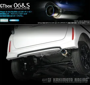 [柿本_改]DBA-JF3 N-BOXカスタム_2WD(S07B / 0.66 / Turbo_H29/09～)用マフラー[GTbox 06&S][H443115][車検対応]