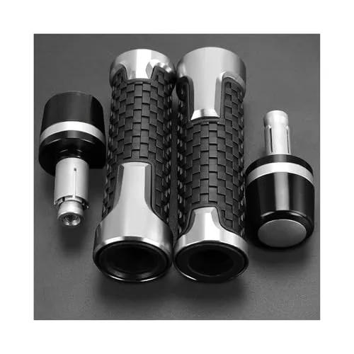 150NK 250NK 400NK 450NK 650NK 800NK オートバイハンドルバーグリップエンドウェイト防振 シルダー バーエンド(A sliver sliver set)