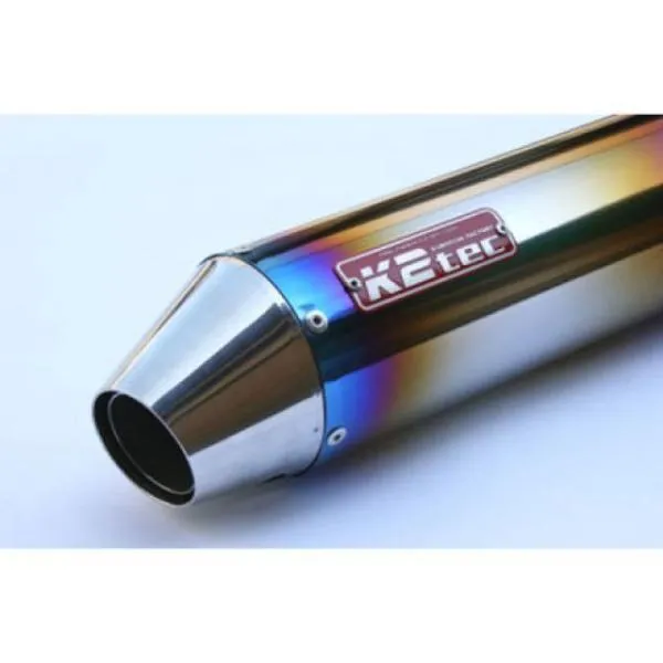 ケイツーテック 汎用 GPスタイル STDサイレンサー Motard 50.8/P50（チタン） バンド止めタイプ 仕様 外径φ100、筒長520m…