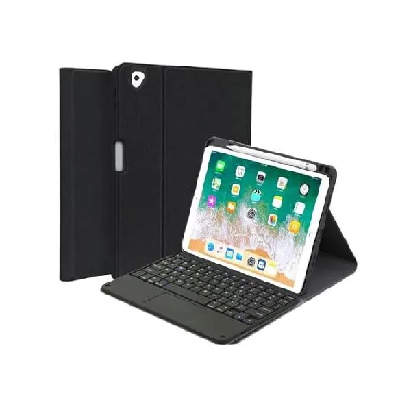 QYiiD Touchpad Keyboard Case for iPad 9th/8th/7th Generation 10.2 inch, Magnetically Detachable Wireless Keyboard, Smart Folio with Pencil Ho_並行輸入