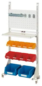 ●u.ヤマキン/山金工業【NK-0613-PTY】ワークテーブル マルチシステム 単体 H1300mm 組立式