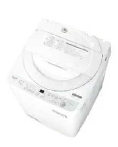 SHARP（シャープ） 全自動洗濯機 洗濯・脱水容量6kg 4550556146869 穴なし槽 ES-GE6J-S [シルバー系]