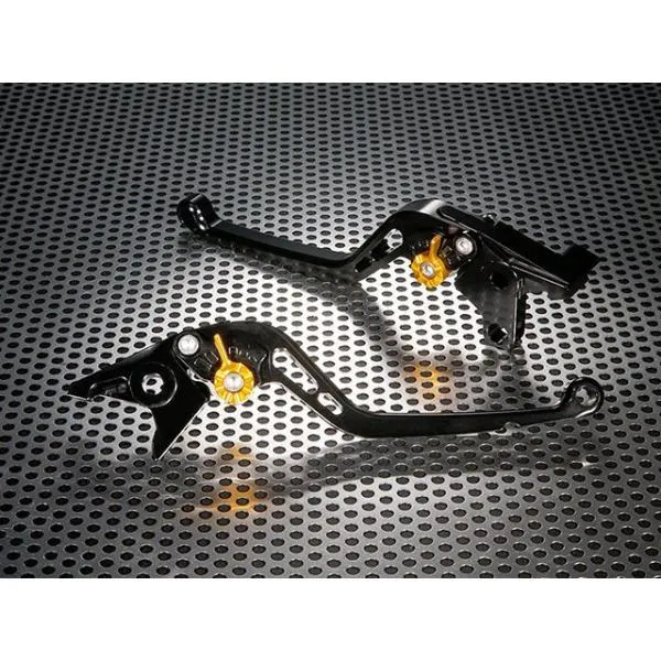 U-KANAYA YZF-R6 レバー スタンダードタイプ ロングアルミビレットレバーセット レバー ブラック アジャスター オレンジ ユーカナヤ