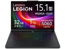Legion 5i Gen 10 Core i7 14700HX・32GBメモリー・1TB SSD・RTX 5060・15.1型WQXGA・OLED搭載 83LY00NBJP [エクリプスブラック]