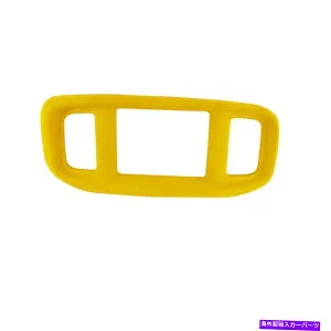 Dashboard Cover Dodge 2016-2021 Dodge Charger LHD Car GPSナビゲーションパネルカバートリムイエロー用 For DODGE 2016-2021 Dodge Charger LHD Car GPS Navigation Panel Cover Trim Yellow【並行輸入品】