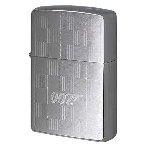 Zippo ジッポー James Bond 007 Tuxedo ジェームス・ボンド クロスハッチ 46853 プレゼント 贈り物 男性 女性 ブランド オプション購入で名入れ可 メール便可