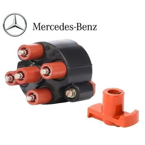 正規純正OEM ベンツ ディスビキャップ ディスビローター セット Eクラス W124 S124 C124 E200 200E 230E 200TE 230TE 230CE 0001584902 0001584231 デスビ