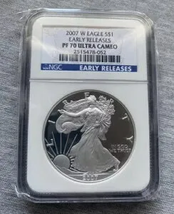 2007-W アメリカン シルバー イーグル PF70 Ngc