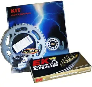 PBR / EK チェーン & スプロケットキット 520 ピッチ GILERA RC 600 1989 - 1994 PBR / EK CHAIN & SPROCKETS KIT 520 PITCH FOR GILERA RC 600 1989 - 1994 【並行輸入品】