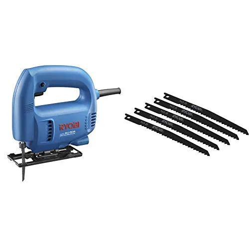 リョービ(RYOBI) ジグソー MJ-50A 615918A & ジグソー刃 スタンダードタイプ 木工高速切断・荒切用 5本組 CJ-250 MJ-50用 No.5 6640667【セット買い】