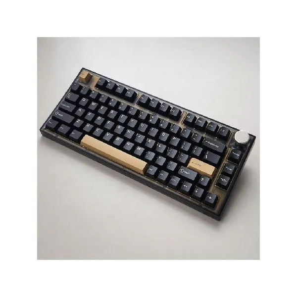NJ80-AP Wireless Mechanical Keyboard with Knob Bluetooth 5.0/2.4G/Wired Connection 75% Hot Swappable Custom RGB Programmable Gaming Keyboard _並行輸入