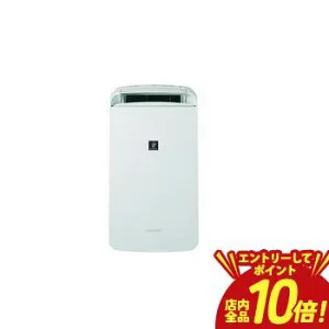 【P10倍（要エントリー）＋クーポン／お買い物マラソン】シャープ 除湿機 CM-T100 | SHARP コンプレッサー方式 冷風 衣類乾燥除湿機 CM-T100-W ホワイト系