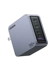 UGREEN Nexode Pro 充電器 160W 3ポート 単ポート140W 【新生代GaNInfinity?チップ＋UGREEN独自Airpyra技術】PD急速充電器 USB-C*2とUSB-A*1 PD3.0/QC4+対応 折畳み式プラグ ノートPC/iPad/iPhone16/Galaxy S24/Pixel8/XPeria5