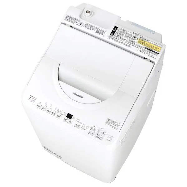 (標準設置無料 設置Aエリアのみ) シャープ 6.0kg 洗濯乾燥機 ホワイト系 SHARP ES-TX6K-W 返品種別A