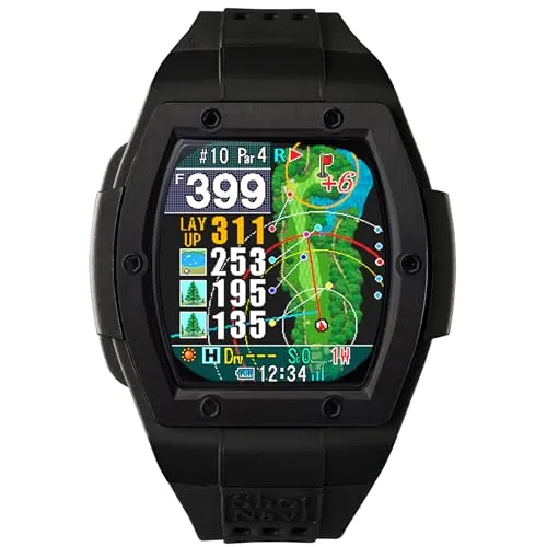 Shot Navi (ショットナビ) Crest2 Touch ブラック 1.2インチタッチパネル式カラー液晶 最新GPSチップ「M10」搭載 日本製（国内ISO9001認定工場生産） GPSゴルフナビ ゴルフ距離計 GPSナビ ゴルフウォッチ 競技利用O