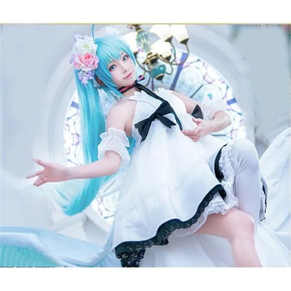 初音ミクライブイベント「HATSUNE MIKU WITH YOU 2019」コスプレ衣装 8点セット S M L XL コスチューム 学園祭 イベント 文化祭 仮装 変装