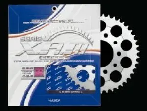 XAM ザム スチールリアスプロケット GS400E GS500E/F 94-07 GS500 GSR250 GSX250S カタナ GSX400 SV400 アクロス イナズマ400 グラディウス400 グラディウス650 デスペラード400 バンディット250 SUZUKI スズキ ドリ