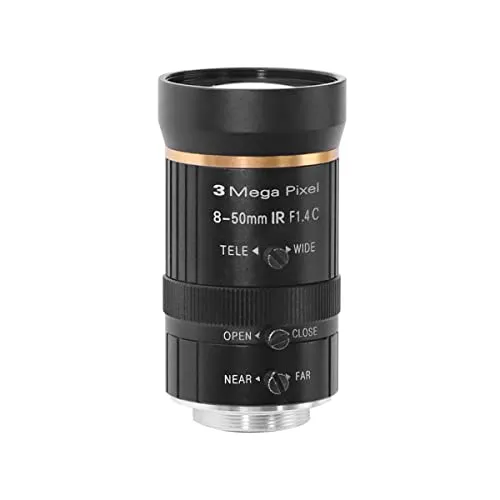 顕微鏡キット H_D 3mp 8-50mm 1/2.5″ レンズ C マウント F1.4 マニュアル IRIS レンズ ビデオ録画用カメラ レンズ ライブ ストリーム監視カメラ 顕微鏡レンズアダプター