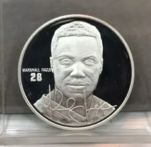 マーシャル・フォーク #28 RB ~ NFL ~ 限定版 ~ 1オンス 999 シルバーラウンド