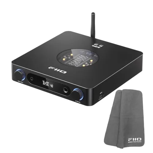 《ロゴ入りクロスプレゼント》FIIO ヘッドホンアンプ K13 R2R ブラック (FIO-K13R2R-B) DAC内蔵 据え置き 国内正規品