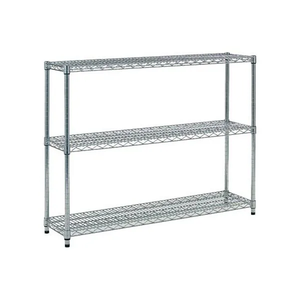 ＴＲＵＳＣＯ ステンレス製メッシュラック Ｈ９２３×Ｗ１２０５×Ｄ３０５ｍｍ ３段 ＴＳＭ－３４３３ １台（直送）