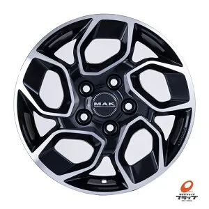4本セット ホイールのみ MAK EXPRESS マック エクスプレス ブラックミラー 16x6.5J+65 5H130 ハブ径78.1(専用) FIAT DUCATO 純正アルミ用ボルト(ナット)対応 車種専用設計 送料無料～（条件あり） 阿