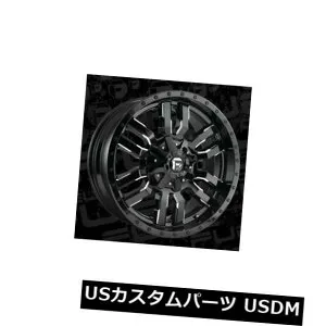 海外輸入ホイール 20x9 Fuel D595 Sledge 8x180 ET20 Black Milled Rims (Set of 4) 【並行輸入品】