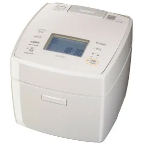 炊飯器 IHジャー 5.5合 NJ-VS10H 白亜麻 しろあま MITSUBISHI 三菱 備長炭コート 炭炊釜 2層厚釜 大火力 可変超音波吸水 低温調理機能 ホワイト NJ-VS10H-W ◆宅 【楽天ロジ発送】