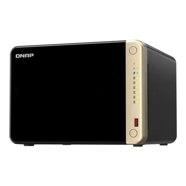 QNAP｜キューナップ インテル Celeron N5095 プロセッサー 4コア 4スレッド搭載 6ベイタワー型NAS TS-664-8G 返品種別B